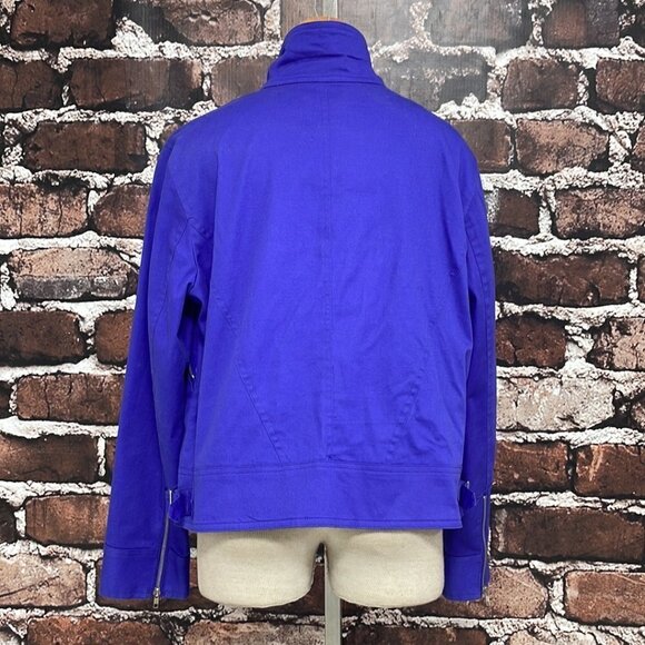 Patrick Christopher Utility Jacket Blue Full Zip Collar Size X Large XL - Picture 11 of 14